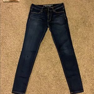 Dark blue skinny jeggings